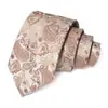 Gravata Masculina Logotipo Personalizado Gravata Paisley Vermelha Casamento Noivo Gravata de Alta Qualidade Amarrada à Mão para Homens