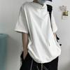 2024 Camiseta de Manga Corta con Capucha para Hombre Verano Moda Suelta Top Japonés cityboy Adolescente Media Cremallera