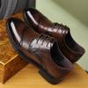 Traje de Vestir para Padrino de Boda Británica Piel de Vaca de Alto Grado Capa Superior Zapatos de Cuero para Hombre de Negocios y Uso Diario Versátil de Moda