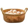 Plato de Fruta Japonés Kens Mimbre Imitación Cesta de Snacks para Sala de Estar Cesta de Almacenamiento de Verduras para Cocina Cesta de Picnic Cesta de Frutas para el Hogar