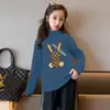 Y2130# roupas infantis meninos e meninas de veludo manga longa primavera e outono meninas pequenas novo grande infantil gola redonda jaqueta curinga