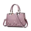 Bolso Nuevo para Mujer 2023 Moda Europea y Americana Bolso de Hombro Bordado Bolso de Mano para Mujer PU Bolso Grande de Exportación Bolso para Mamá Dropshipping