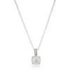 Collar Redondo Nuevo Transfronterizo Europeo y Americano Colgante de Piedra Natal Joyería Simple y de Moda para Cumpleaños de Amigos