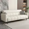 Sofá minimalista para apartamentos pequeños, sofá plegable simple para viviendas de alquiler, sofá cama plegable de tela de lujo ligero para dos plazas para oficina
