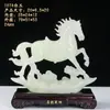 Éxito Instantáneo Adornos de Jade Adornos de Caballo para Atraer Riqueza Decoraciones de Entrada de Sala de Estar Decoración de Oficina Regalos de Inauguración