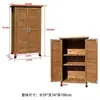 Almacenamiento de Gabinete de Zapatos de Madera Maciza para Exteriores al por Mayor Gabinete de Almacenamiento Puerta de Villa Protección Solar Impermeable Caja de Herramientas para Patio Balcón de Jardín Artículos Varios