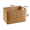 Grande cesta de armazenamento com trama semelhante ao rattan, no estilo INS da moda, perfeita para organizar armários e guarda-roupas, e para armazenamento simples na sala de estar