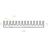 Disipador de calor de aluminio componentes del radiador de la placa de circuito bloque conductor de calor disipador de calor de perfil de aluminio 100*55 * 6MM