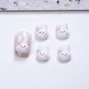 Celebridad de Internet Conejo Caramelo de Palo Dibujos Animados Decoraciones para Uñas 3D Lindo Helado Lazo Caramelo de Palo Accesorios para Uñas
