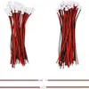 1.25 Terminal de Fio 2P Fio de Conexão Fio Digital Fio Plugue Fio de Acoplamento 3cm a 50cm Fio de Bateria Vermelho e Preto