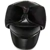 Gorra de invierno para hombre con orejeras de terciopelo y gorra cálida tipo pico de pato para papá y abuelo de mediana edad y ancianos, gorra de béisbol de algodón a prueba de frío para exteriores