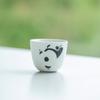 Taza de Té de Panda Pintada a Mano Pura Mi Yan Taza de Té de Cerámica Linda Taza Individual Taza de Té Simple para el Hogar Taza de Maestro Individual