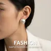 Pendientes Redondos Pesados de Plata de Ley S925 Cepillada para Mujer, Pendientes de Perlas de Plata con Textura Mate de Gama Alta de Nicho al por Mayor
