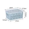 Cesta de almacenamiento hueca de alta calidad, cesta para snacks estilo ins, caja organizadora para ropa interior tipo cortavientos, cesta para almacenamiento de cosméticos, escritorio de cocina