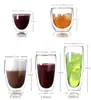 Taza de vidrio resistente al calor de doble capa al por mayor, taza de café transparente creativa con forma de huevo, taza de agua, termo, taza de vidrio de borosilicato alto