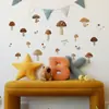 Pegatinas Pequeñas de Hongos Pintados para Bricolaje para Dormitorio, Sala de Estar, Armario, Decoración de Fondo del Hogar Fabricante Mayorista