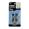 Ganchos mini de acero inoxidable, extra pequeños, ganchos adhesivos para pared sin clavos, ganchos para puerta de baño, ganchos de metal para colgar ropa