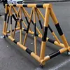 Barricadas Móveis Amarelas e Pretas, Atacado do Fabricante, Barreiras de Isolamento Escolar, Bloqueios Rodoviários Móveis, Bloqueio de Veículos, Guarda-corpos Anticolisão