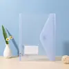 Pasta de Folhas Soltas, Bolsa para Armazenamento de Provas, Pasta para Documentos A4, Organizador Transparente para Classificação, Bolsa para Arquivo com 11 Furos e Velcro