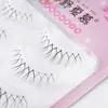 Pestañas Postizas de Girasol Coreanas para Mujer Mismo Estilo Pestañas de Hada Pestañas con Tallo Transparente Ultra Fino Pestañas Postizas de una Sola Pieza
