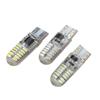 Luz LED pequeña para coche T10 3014 24SMD, luz de ancho T10 W5W, luz de silicona de cristal, luz de matrícula