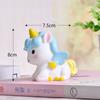 Regalo para estudiante vinilo unicornio pastel de cumpleaños decoración para hornear regalo accesorios llavero colgante de unicornio