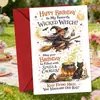 Compra directa transfronteriza de tarjetas de felicitación divertidas de Halloween para cementerio de fantasmas, tarjetas de regalo de invitación creativas y peculiares