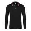 Camisas Polo de Manga Longa para Trabalho com Logotipo Personalizado Impresso, Camisas Publicitárias de Grupo para Outono, Roupas de Trabalho com Gola, Camisetas com Bordado e Impressão