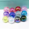 Venta directa de fábrica cuentas de ráfaga color de aceite brillante AB cuentas florales cuentas agrietadas cuentas redondas de un solo agujero accesorios para el cabello material de bricolaje