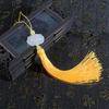 Estilo antigo franja franja pendurado orelha estilo chinês acessórios pingente material diy pingente de leque vintage marcador de página ornamentos de flauta de bambu