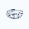 Anillo de apertura de acero de titanio antiguo de gran venta que no se desvanece, diseño de nicho para amantes del anillo de acero inoxidable, joyería al por mayor