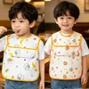 Bata sin mangas para bebés, Babero de verano para comer, Babero impermeable y resistente a las manchas para niños, Delantal de alimentación para bebés, Delantal de guardería