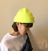 Bananatiger Agente de Compras Coreano Ulzzang Gorro de Punto de Color Fluorescente