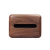 Caja de Pañuelos de Madera de Lujo Ligero Sala de Estar Esquina Redondeada Caja de Almacenamiento de Servilletas Caja de Pañuelos Removible Caja de Pañuelos Decorativa Logotipo