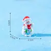 Figurita de muñeco de nieve para celebración navideña en miniatura para micro-paisajismo, lindos accesorios de decoración DIY para escenas de nieve, adornos pequeños