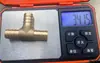 Codo de pagoda de cobre puro junta en T comercio exterior accesorios de fontanería tubería en forma de T de tres vías componentes neumáticos junta de tubería de gas