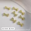 Joyería para Uñas de Aleación Transfronteriza Arte de Uñas Metálico Tridimensional Lazo de Moño Hada para Usar Joyería para Uñas Arte de Uñas Mariposa