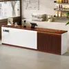 Mostrador de Bar Mostrador de Caja Mostrador Comercial Catering Tienda de Té con Leche Café Bar de Agua Gabinete Integrado Lujo Ligero Sensación de Gama Alta Recepción