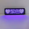 Placa LED Bluetooth de Color Mixto Barra KTV Identificación de Conductor Designado Tarjeta de Identificación de Trabajo Placa de Trabajo Electrónica Luminosa Desplazable Teléfono Móvil Texto Cambiable