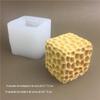 Cubo mágico quadrado favo de mel favo de mel carro vela aromaterapia molde de silicone mousse chocolate sabão molde de gelo