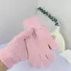 Luvas de Pelo de Coelho Estilo Coreano Femininas de Inverno Fofas Populares na Internet Ins Espessadas Estudante Quentes à Prova de Vento para Ciclismo com Dedos para Homens