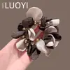Novedad 2025: Goma para el cabello de malla con pétalos y perlas, Cuerda para el cabello de alta elasticidad para coleta, Goma para el cabello y pulsera de doble uso