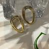 Q Otoño Nueva Moda Elegantes Intelectuales Elegantes Diseño Simple Pendientes Geométricos Nicho Marca de Moda Aguja 95 Femenino F4-7