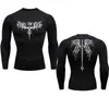 Comercio Exterior Capa Base para Correr Entrenamiento en Gimnasio Hombres Transpirable Absorbente de Sudor Elástico Mallas Secado Rápido Camiseta Deportiva