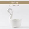 Vajilla y vajilla china de porcelana de alta gama Jingdezhen, juego de vajilla y vajilla para el hogar, sencilla, ligera, de lujo, de color blanco puro, y palillos, regalo de inauguración de la casa.