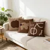 Almohadas Personalizadas Estilo Wabi-Sabi Maillard, Regalos Corporativos, Almohadas de Arte Abstracto, Cojines para Sofá del Hogar, Mayoreo