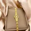 Cadena de Reloj de Moda con Forma de Flor Chapada en Cobre Dorado Arena de Vietnam Pulsera con Hebilla Clásica de Estrella S Venta al por Mayor Transfronteriza en Vivo