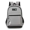 Nueva Moda Mochila de Doble Hombro de Gran Capacidad para Hombres y Mujeres, Mochila para Estudiantes de Secundaria y Preparatoria, Bolsa de Viaje, Mochila Sencilla de Color Sólido para Estudiantes Universitarios