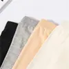 Calças Shorts Cropped de Modal Calças de Segurança Femininas Anti-correr Leves Elásticas Cintura Alta Leggings Verão Finas Nova Moda