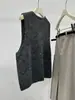 Cárdigan Retro Gris Oscuro con Cuello en V y Botones para Mujer, Chaleco de Suéter Holgado y Relajado para Capas sin Mangas Tejido para Otoño e Invierno